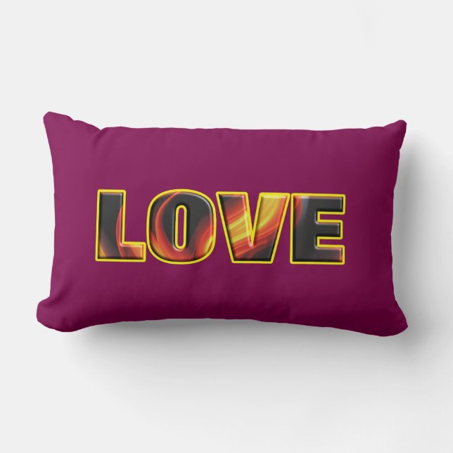COUSSIN RECTANGLE FIERT LOVE (Recto)