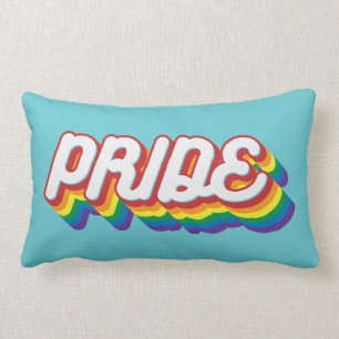 Coussin Rectangle Fierté  Style des années 70