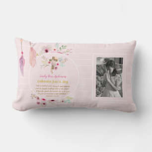 Coussin Rectangle Filles PHOTO Confirmation ou Première Communion
