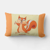 Coussin Rectangle Fizzy l'écureuil joueur (Verso)
