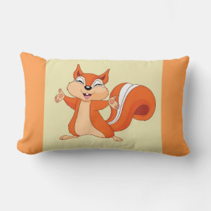 Coussin Rectangle Fizzy l'écureuil joueur