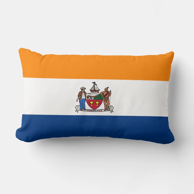 Coussin Rectangle Flag of Albany, New York (Recto)