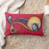 Coussin Rectangle Flamant rose jaune vide (Couverture)