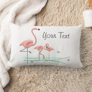 Coussin Rectangle Flamant rose Ocean Trio 4 corail retour lumbar