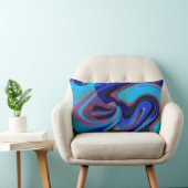 Coussin Rectangle Flèche cosmique d'oreiller bleu N rose (Chaise)