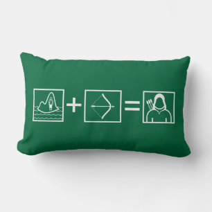 Coussin Rectangle Flèche   Équation de flèche verte