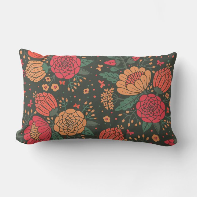 Coussin Rectangle fleur (Recto)