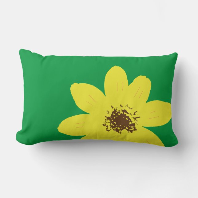 Coussin Rectangle Fleur Adey Abeba (Recto)
