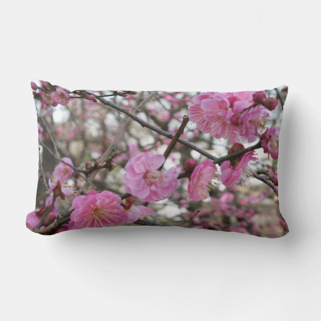 Coussin Rectangle Fleur de cerisier rose / Sakura / ク(桜) (Recto)