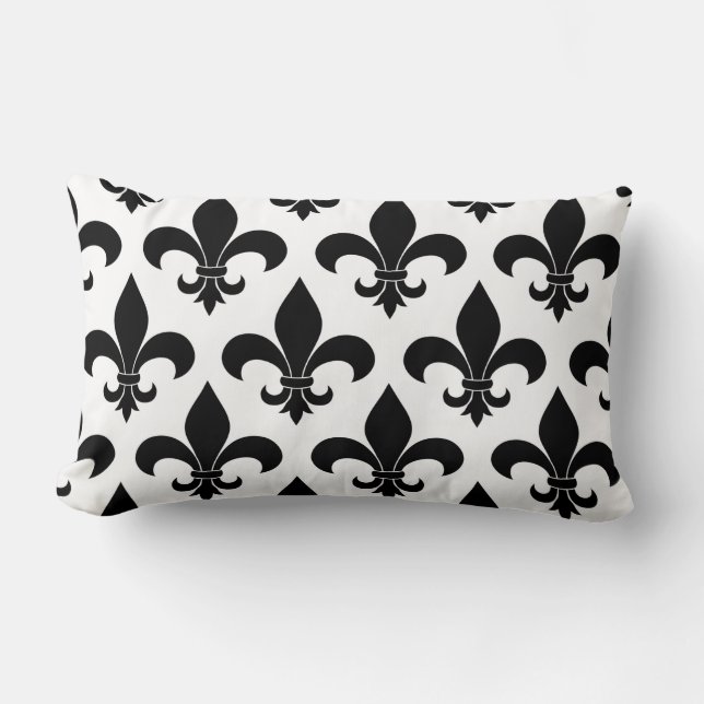 Coussin Rectangle Fleur de lis Motif (Recto)