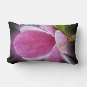 Coussin Rectangle fleur de magnolia rose