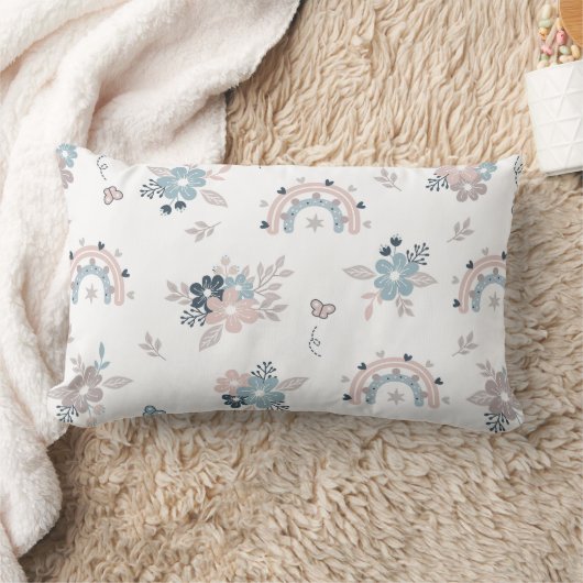 Coussin Rectangle Fleur Et Boho Motif Sans Fil (Couverture)