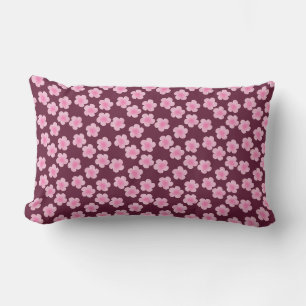 Coussin Rectangle Fleur Frangipani rose Motif sans couture