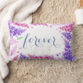 Coussin Rectangle Fleur Lilac de printemps Mariage floral (Couverture)