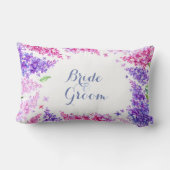 Coussin Rectangle Fleur Lilac de printemps Mariage floral (Verso)