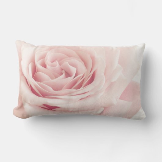 Coussin Rectangle Fleur rose rose-clair - fleurs de roses florales (Recto)