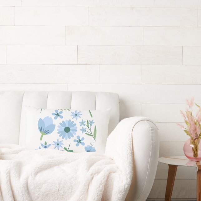Coussin Rectangle Fleurs (Canapé)