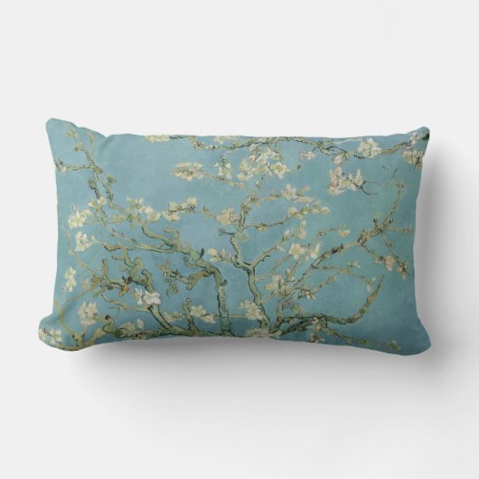 Coussin Rectangle Fleurs d'amandier par Vincent Van Gogh Beaux-arts (Recto)