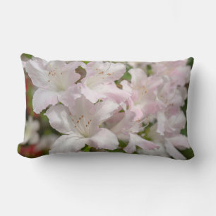 Coussin Rectangle Fleurs d'azalée roses en fleurs de printemps