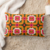 Coussin Rectangle Fleurs de dessin animé souriantes (Couverture)