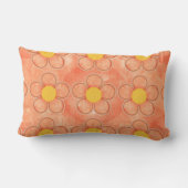 Coussin Rectangle Fleurs et pois de Cantelope Petal (Verso)