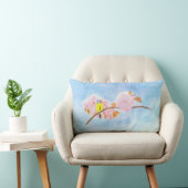 Coussin Rectangle Fleurs & Jardin Oiseau (Chaise)