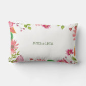 Coussin Rectangle Fleurs religieuses du 40e anniversaire du Mariage (Verso)