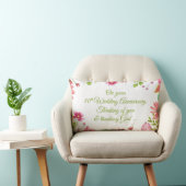 Coussin Rectangle Fleurs religieuses pour 80 ans de mariage (Chaise)