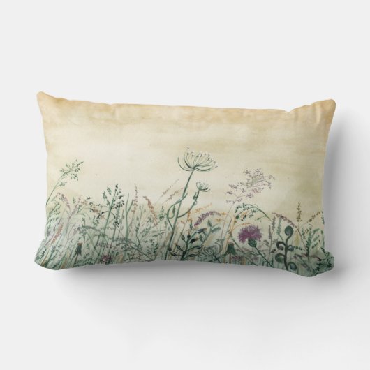 Coussin Rectangle Fleurs sauvages (Verso)