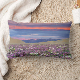 Coussin Rectangle Fleurs sauvages de Verveine des sables et de Primr
