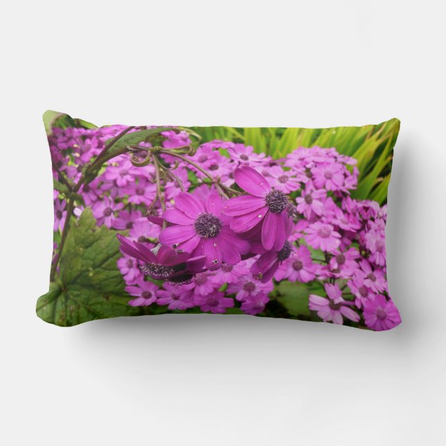 Coussin Rectangle Fleurs violettes de San Francisco (Recto)
