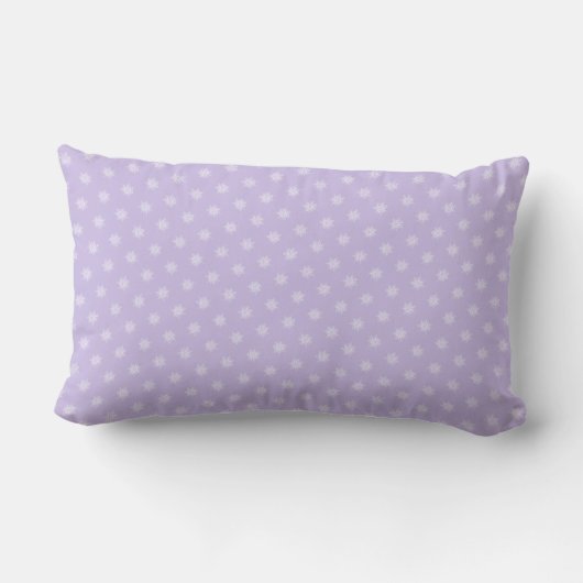 Coussin Rectangle Flocon de neige pourpre (Verso)