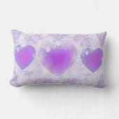 Coussin Rectangle Flocon de neige pourpre (Recto)