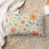 Coussin Rectangle Floral Elegance Pillow – Lovely Floral (Couverture)
