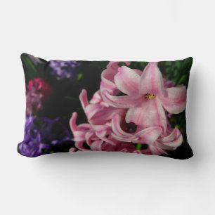 Coussin Rectangle Floral Pink Hyacinth