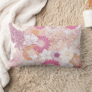 Coussin Rectangle Floral sans joint