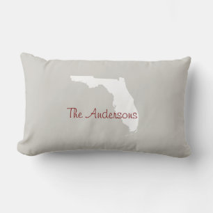 Coussin Rectangle Floride État personnalisé