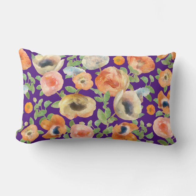 Coussin Rectangle Flowers (Recto)