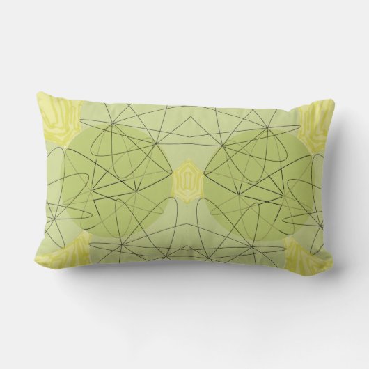 Coussin Rectangle Fluxos em Verde (Verso)