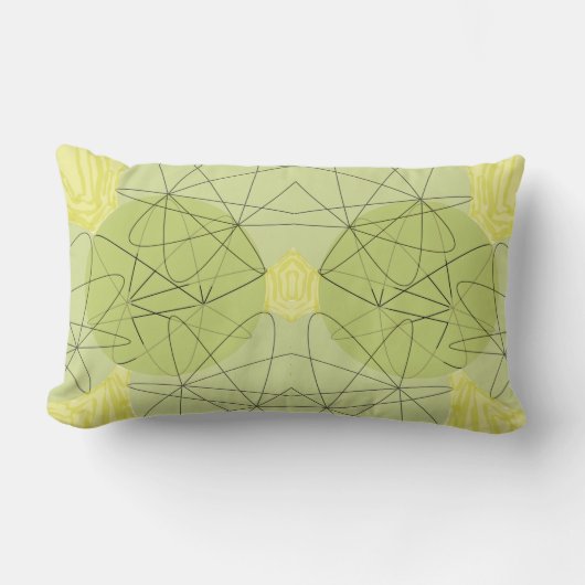 Coussin Rectangle Fluxos em Verde (Recto)