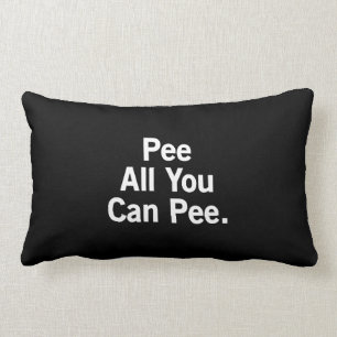 Coussin Rectangle Font pipi tous que vous pouvez faire pipi