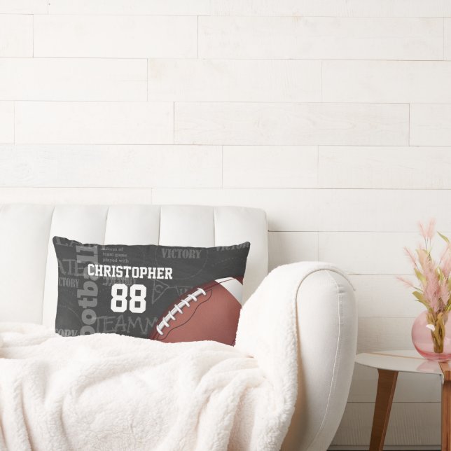 Coussin Rectangle Football américain Personalized Chalkboard (Canapé)