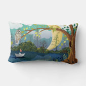 Coussin Rectangle Forest River Illustrated Enfants (Verso)