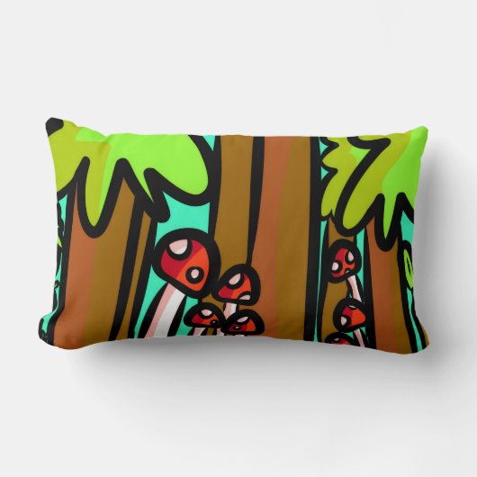 Coussin Rectangle Forêt (Recto)