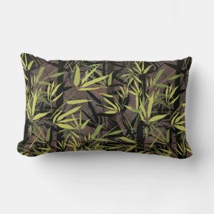Coussin Rectangle Forêt de bambou.