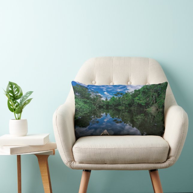 Coussin Rectangle Forêt | Forêt de la jungle péruvienne (Chaise)