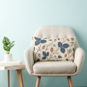 Coussin Rectangle Fraisier sauvage Ledger Botaniques Vintage (Chaise)