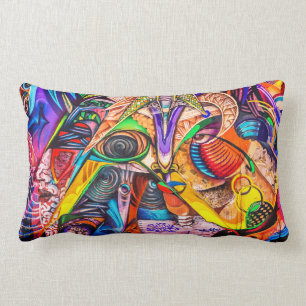 Coussin Rectangle Frappe de graffiti PIllow