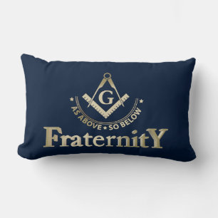Coussin Rectangle Freemasonry symbol