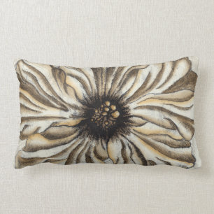 Coussin Rectangle Fresque de Flowerhead sur l'arrière - plan